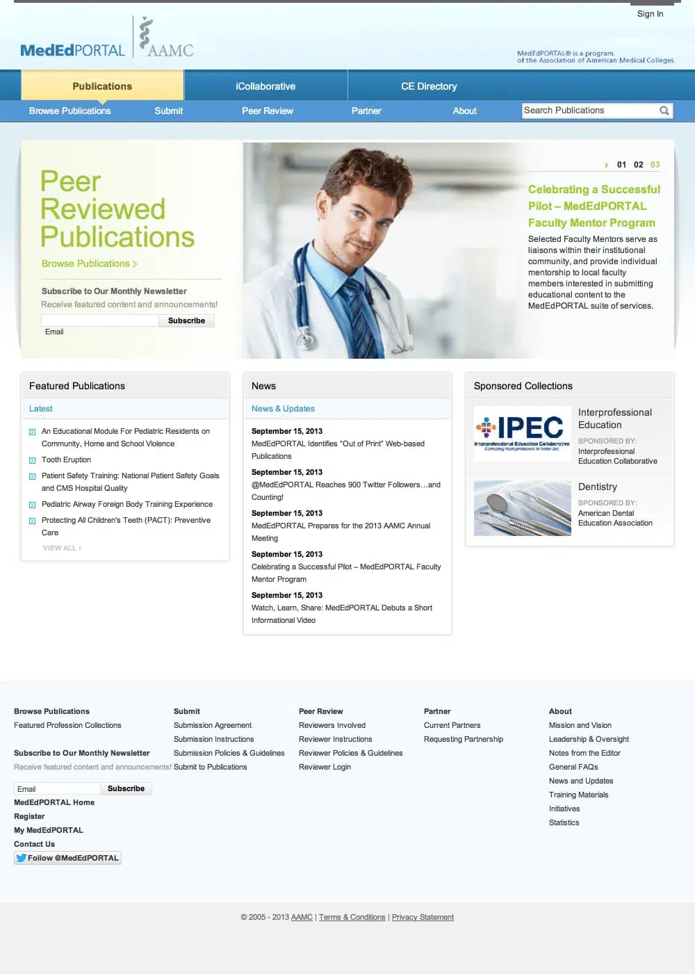 A content driven site for sharing publications and curriculum